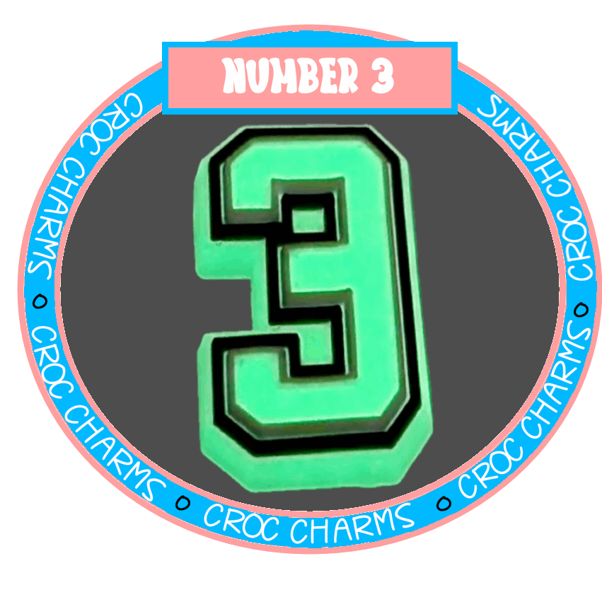Number 3 (Glow in the Dark)