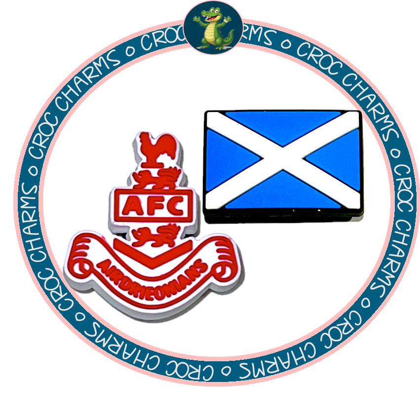 Airdrieonians Badge & Scotland Flag