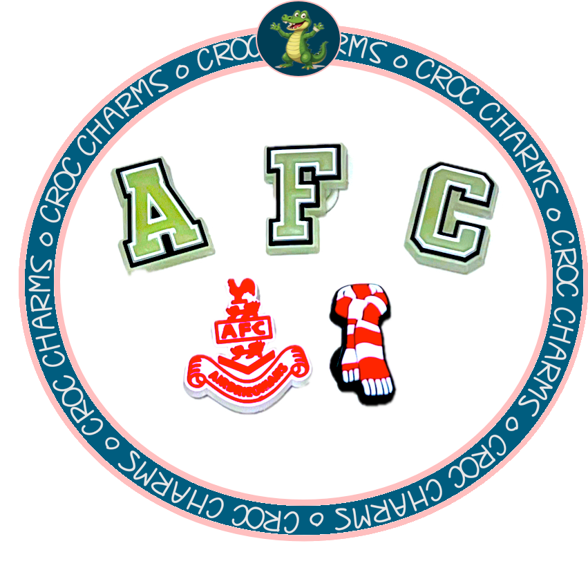Airdrieonians x 5 Charms (GLOW IN THE DARK A,F,C)