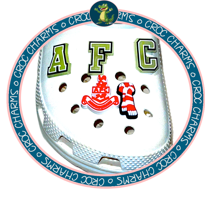 Airdrieonians x 5 Charms (GLOW IN THE DARK A,F,C)