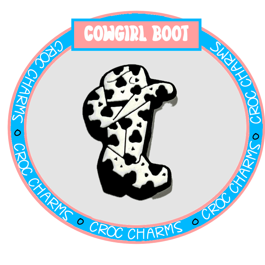 Cow Print Boot & Hat