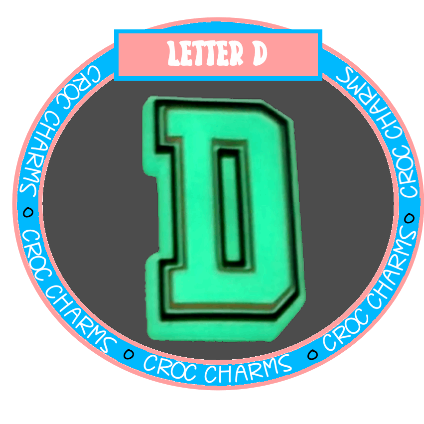 Letter D (Glow in the Dark)