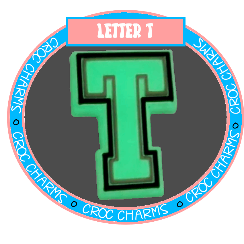Letter T (Glow in the Dark)