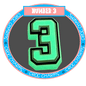 Number 3 (Glow in the Dark)