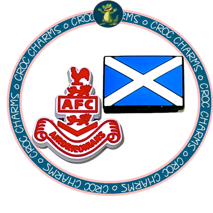 Airdrieonians Badge & Scotland Flag