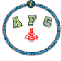 Airdrieonians x 4 Charms (GLOW IN THE DARK A,F,C)