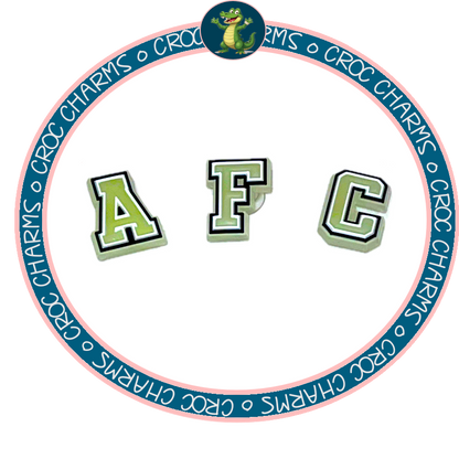 Airdrieonians AFC x 3 Charms (GLOW IN THE DARK A,F,C)