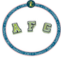 Airdrieonians AFC x 3 Charms (GLOW IN THE DARK A,F,C)