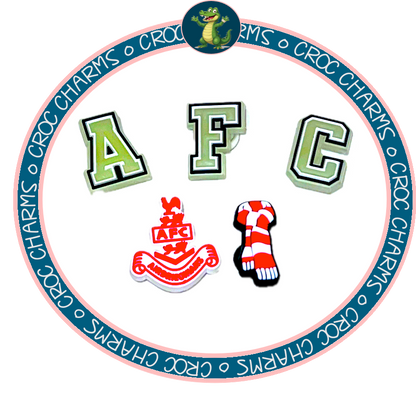 Airdrieonians x 5 Charms (GLOW IN THE DARK A,F,C)