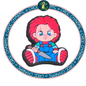 Chucky Sitting Down