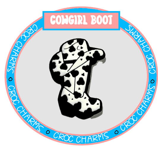 Cow Print Boot & Hat