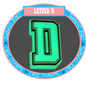 Letter D (Glow in the Dark)