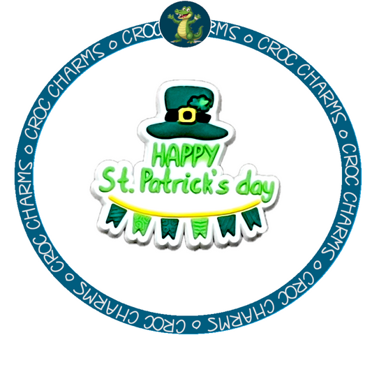 Leprechaun Hat St Patricks Day text