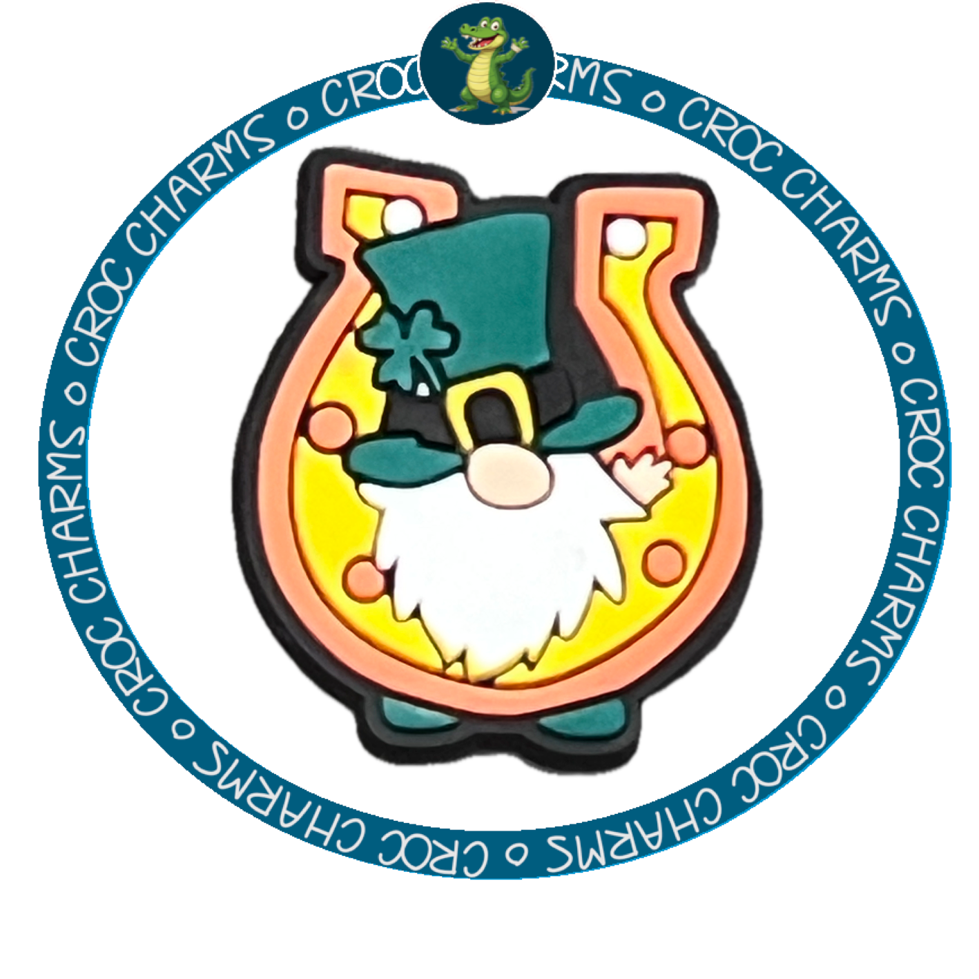 Leprechaun with Large Horse Shoe - St. Patricks Day
