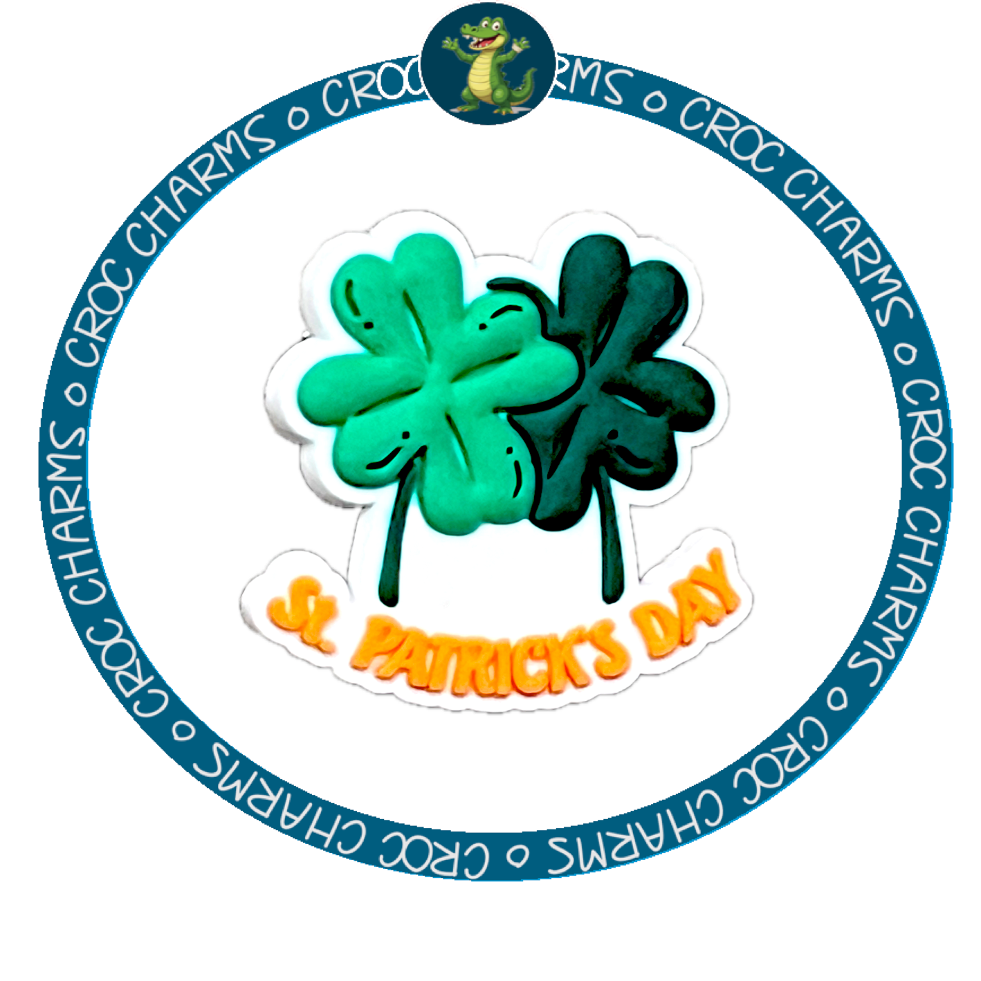 St. Patrick's Day with 2 shamrocks