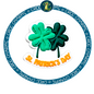 St. Patrick's Day with 2 shamrocks