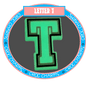 Letter T (Glow in the Dark)