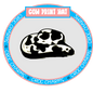 Cow print hat shoe charm from Shoe Charm Heaven Country and Western shoe charms collection