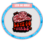Country and Western shoe charms featuring pink cowboy hats with lets go girls text